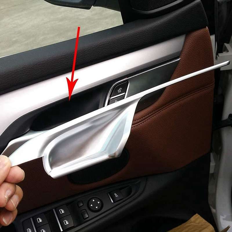 Car Inner Door Handle Bowl Panel Cover Trim,silver