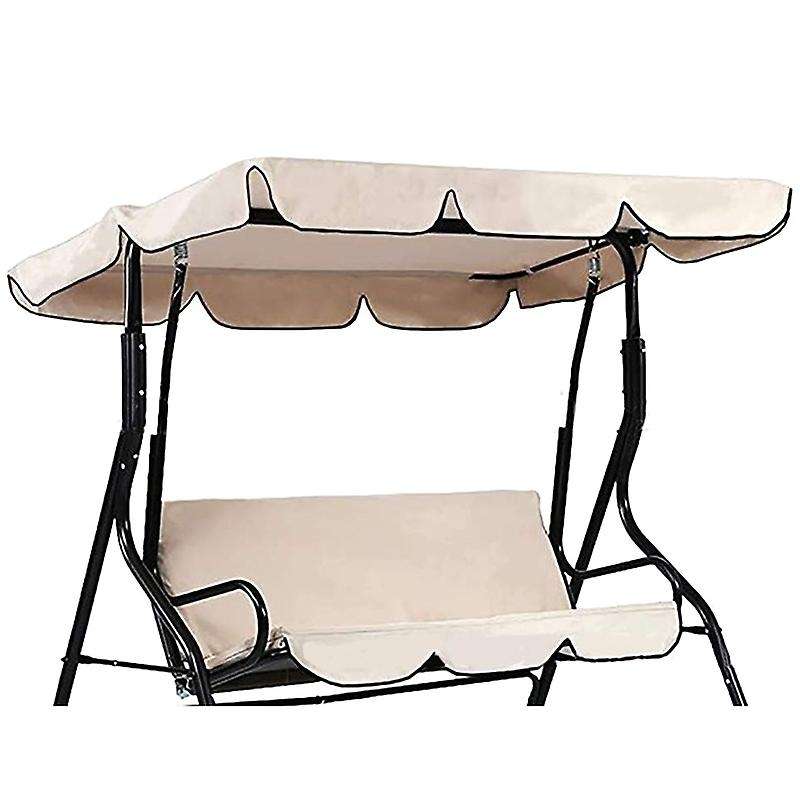 Outdoor Anti Dust Protector, Waterproof Swing Seat Top Cover(beige)