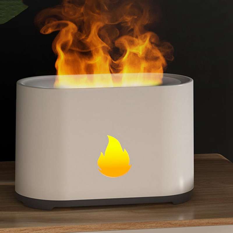 Flame Effect Air Humidifier Flame Aroma Essential Oil Diffuser A
