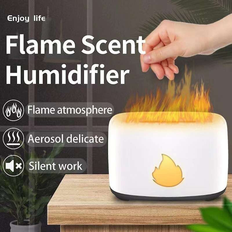 Flame Effect Air Humidifier Flame Aroma Essential Oil Diffuser A