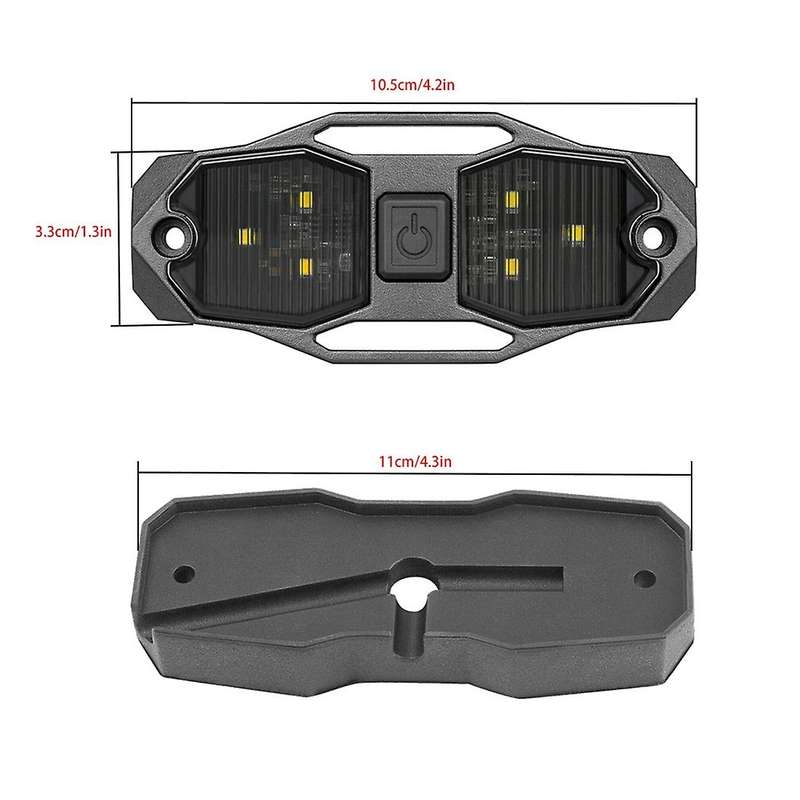 Car Led Dome Light Roll Bar Mount Dome Light Rock Light with Switch