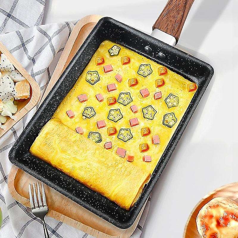 Japanese Style Small Frying Pan Non Stick Maifan Stone Pan Square