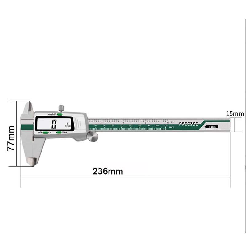 Digital Display Calipers 0-150mm 1/64 Fraction/mm/inch Lcd Caliper
