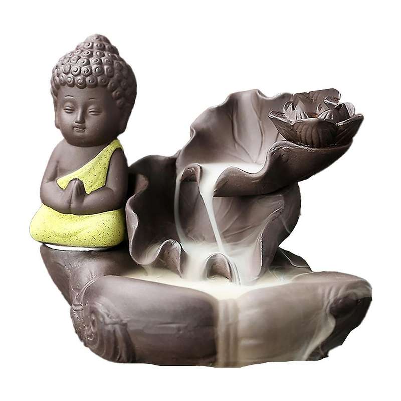 Little Monk Smoke Backflow Burner Incense Stick Holder