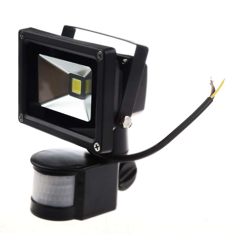 Pir Motion Sensor Security Wall Pure White Led Waterproof Flood Light Lamp 10w