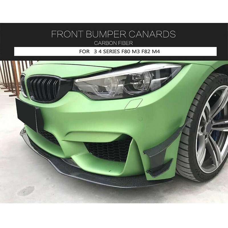 Car Carbon Fiber Abs Front Lip Splitter For-bmw 3-series F80 M3 15-19