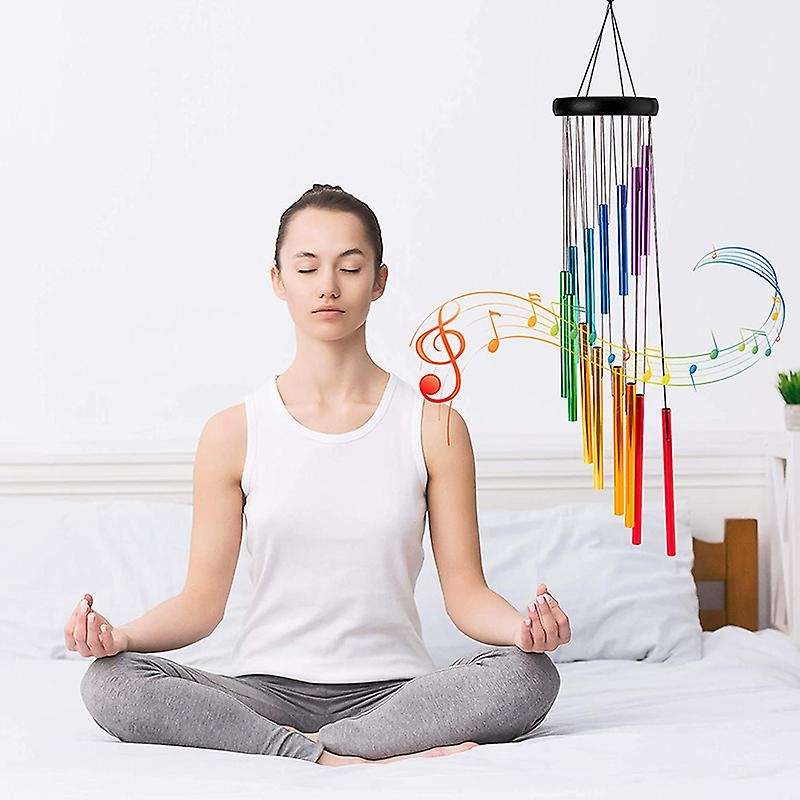 Wind Chimes Dark Tone with Soothing for Terrace Porch Backyard Decor