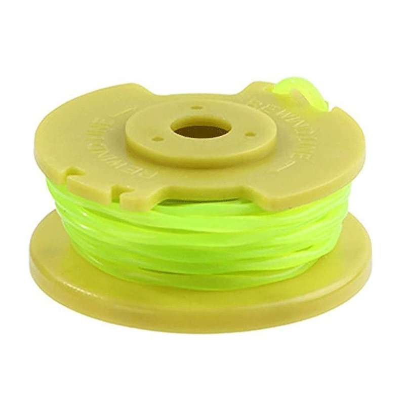 12 Pack 11ft 0.080inch Trimmer Spools with 2 Caps for Ryobi One Plus