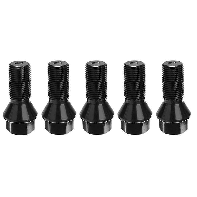 5pcs M14 X 1.25 Black Wheel Locking Lug for Bmw X3 X5 E70 E71 F20 F25