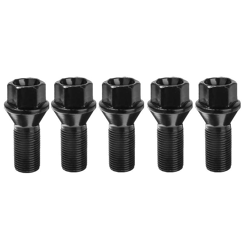 5pcs M14 X 1.25 Black Wheel Locking Lug for Bmw X3 X5 E70 E71 F20 F25
