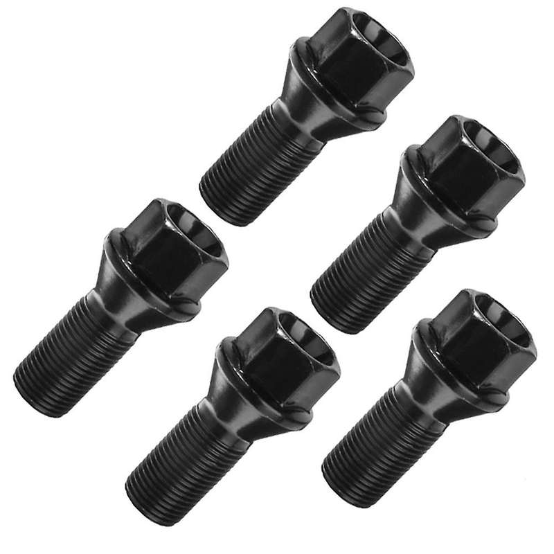 5pcs M14 X 1.25 Black Wheel Locking Lug for Bmw X3 X5 E70 E71 F20 F25