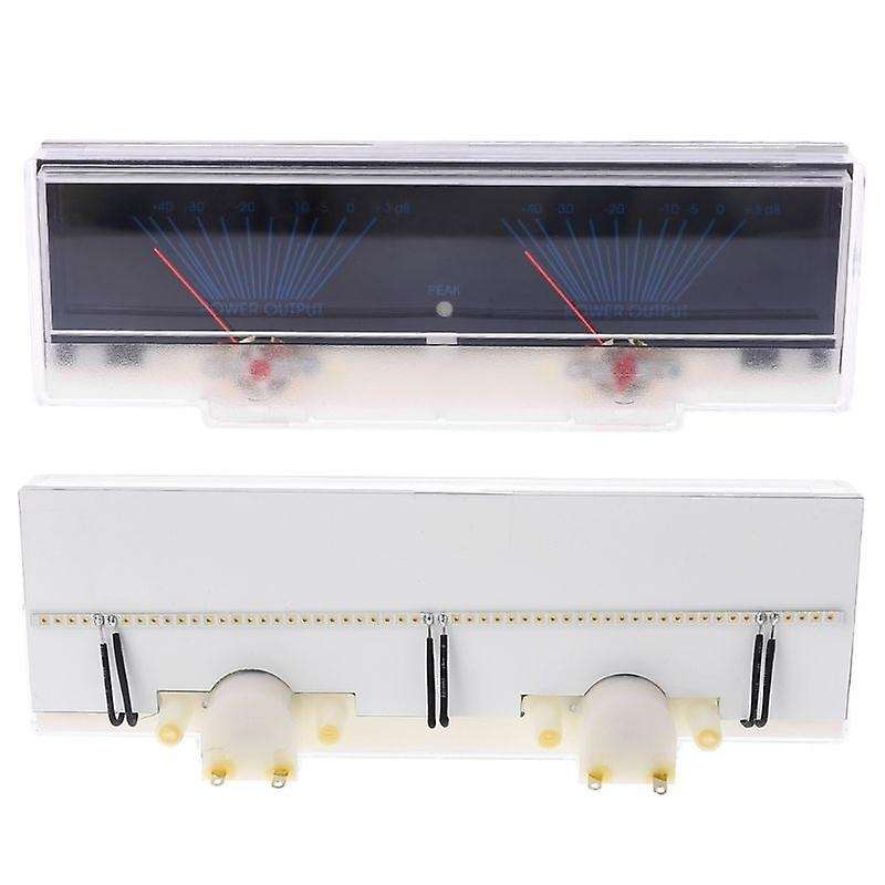 Vu Meter Audio Power Amplifier Panel Dual Analog Level Db Meter