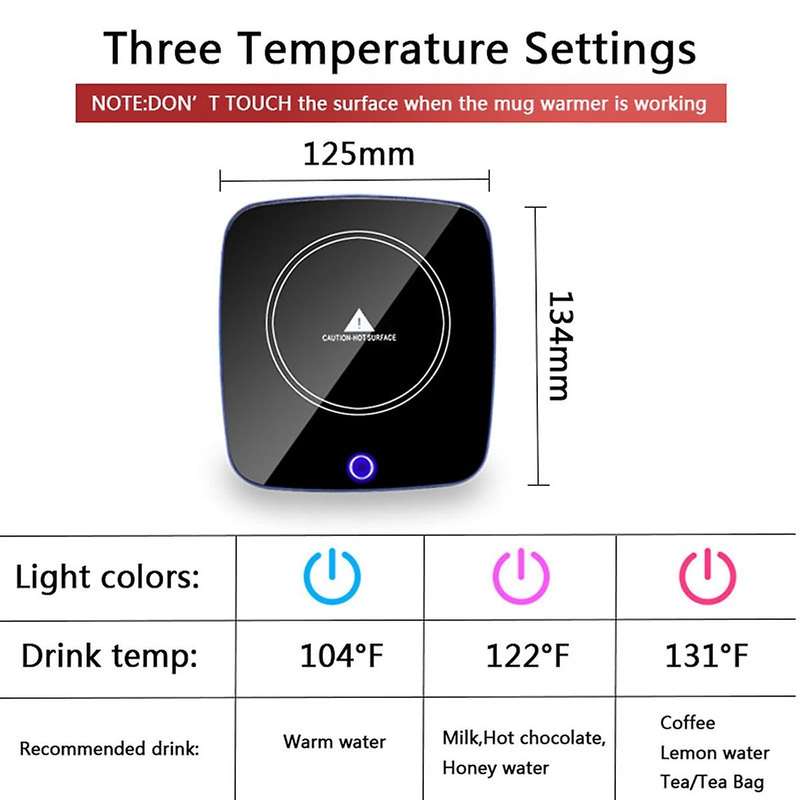 Cup Mug Warmer 55 Hot Tea Makers 3 Gear for Coffee Milk Eu Plug A