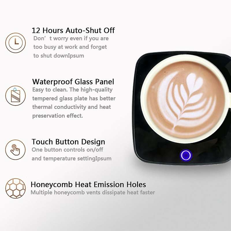 Cup Mug Warmer 55 Hot Tea Makers 3 Gear for Coffee Milk Eu Plug A