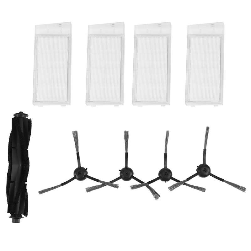Roller Brush and Filter Screen Edge Brush for Mijia Roidmi Eve Plus