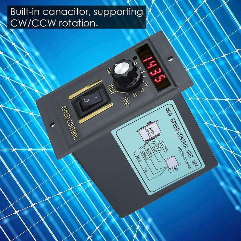 Ac 220v 50hz 15-400w Adjustable Motor Speed Controller 0-1450rpm