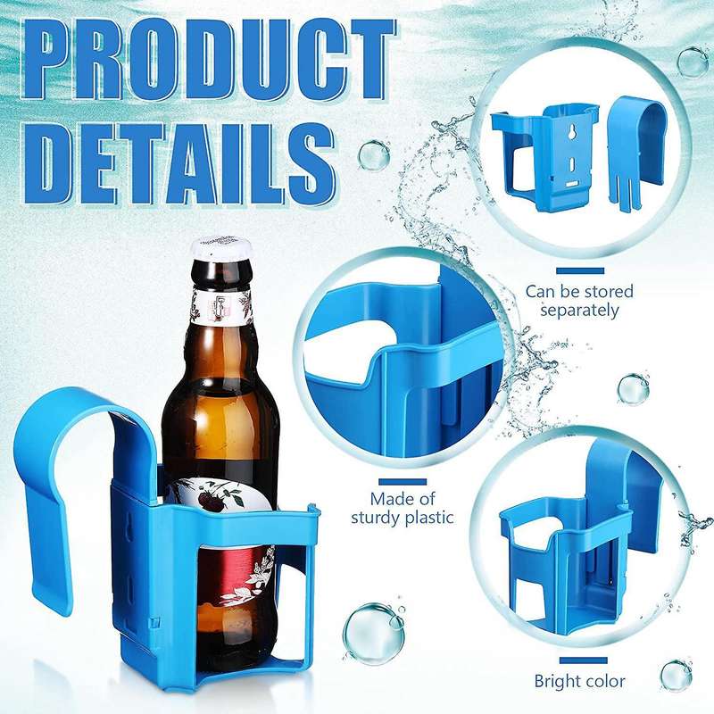 4 Pieces Poolside Cup Holder Fits 2 Inch Bar