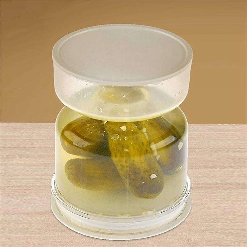 2x Dry and Wet Dispenser Pickles and Olives Hourglass Jar Container