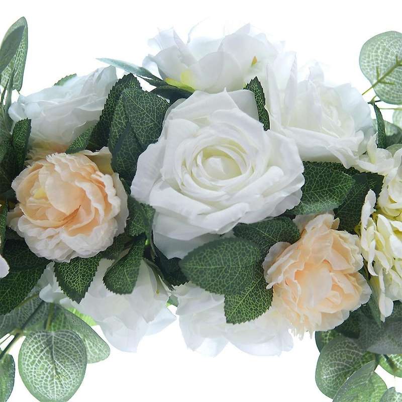 Rose Artificial Wedding Flowers Garland Wall Wedding Supplies C