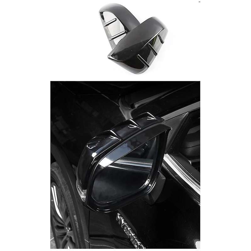 For Toyota Mirror Cover Cap Trim Decor Sticker Accessories, Black