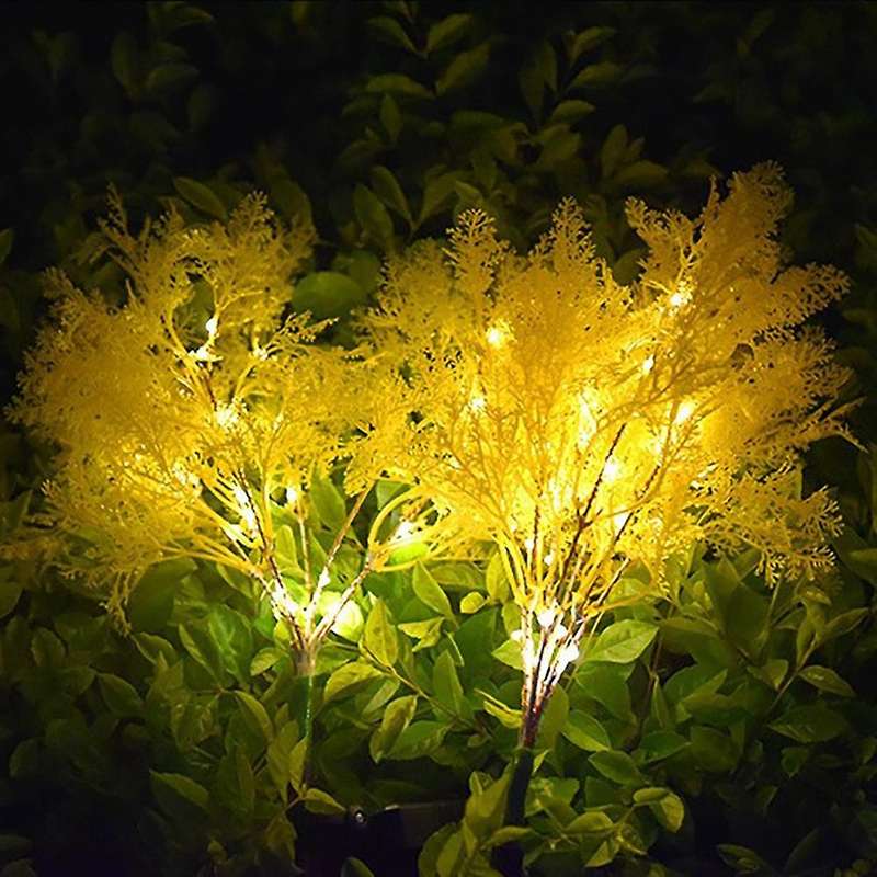 2pcs Solar Flower Gift Solar Flower Lights for Flower Bed Lawm Yard A