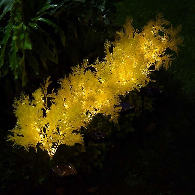 2pcs Solar Flower Gift Solar Flower Lights for Flower Bed Lawm Yard A