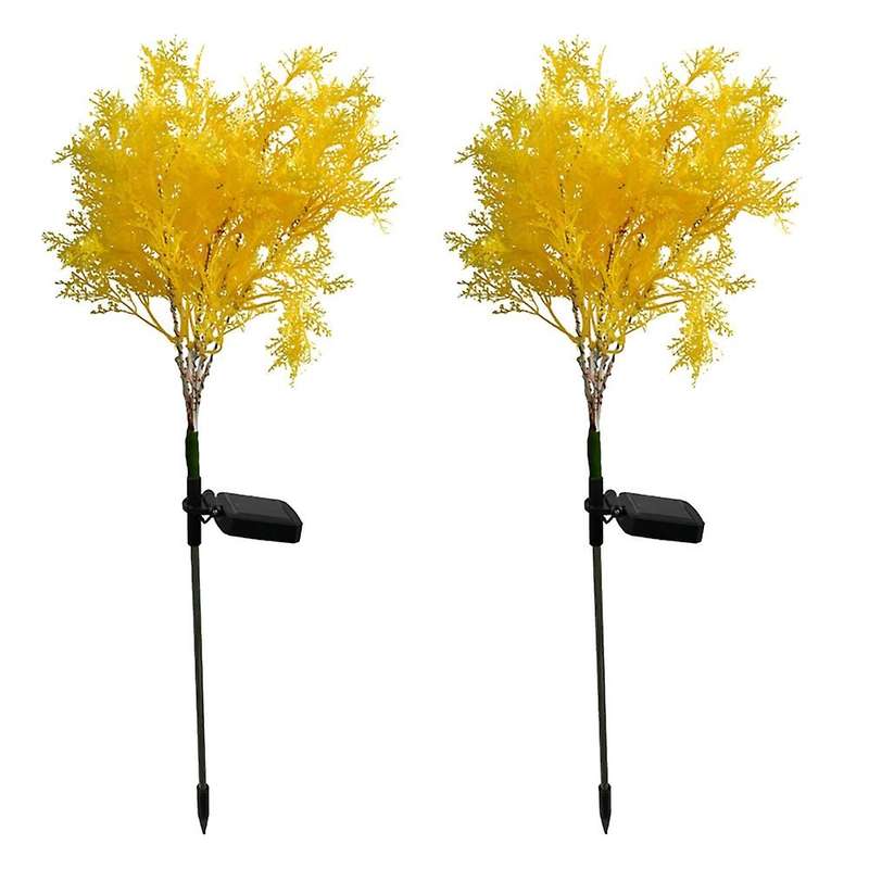 2pcs Solar Flower Gift Solar Flower Lights for Flower Bed Lawm Yard A