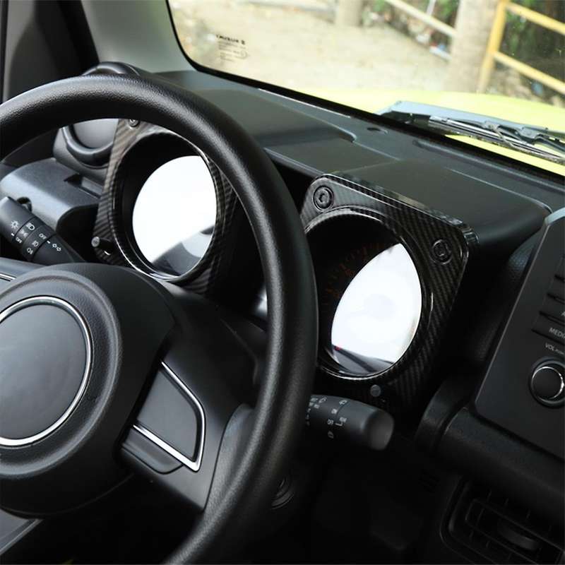 Car Dashboard Decoration Cover for Suzuki Jimny, Abs Carbon Fiber