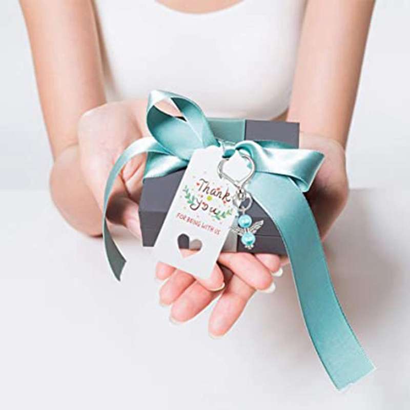 40 Sets Pearl Angel with Heart-shape Set, Include Angel Keychains