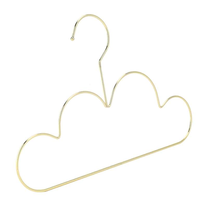 10pcs Non Slip Toddlers Clothes Hanger Golden Kids Cloud Shape Hanger