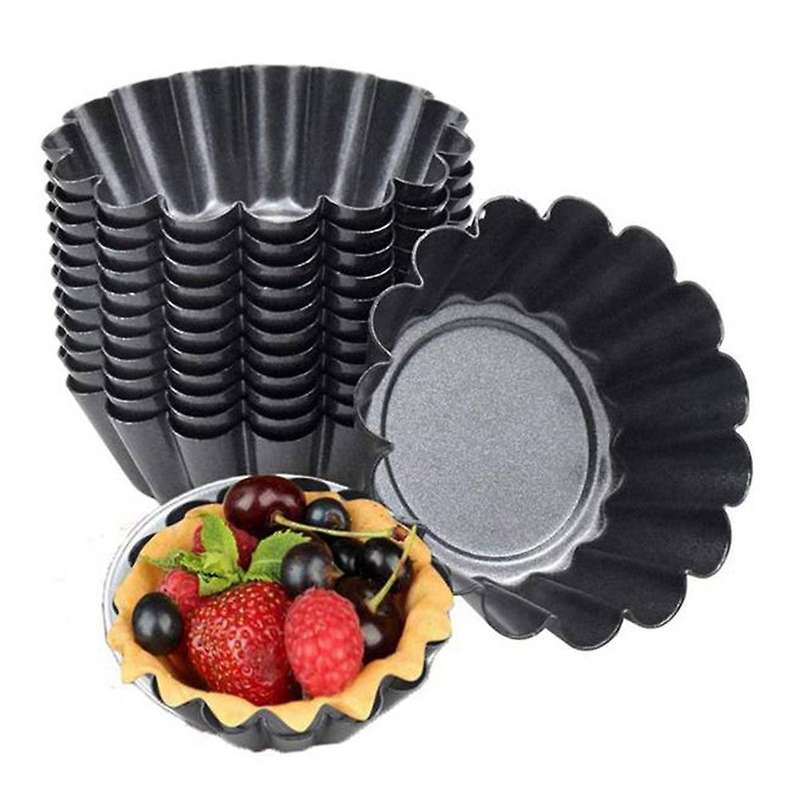 13 Pcs Egg Tart Molds, 3inch Cake Muffin Mold Tin Pan Baking Tool