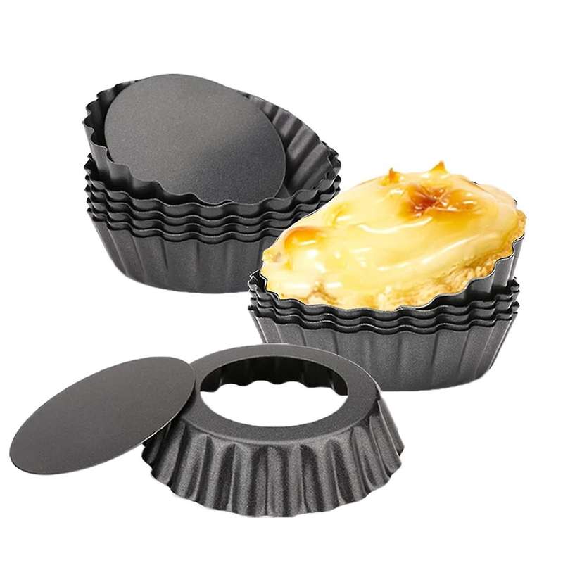 13 Pcs Egg Tart Molds, 3inch Cake Muffin Mold Tin Pan Baking Tool