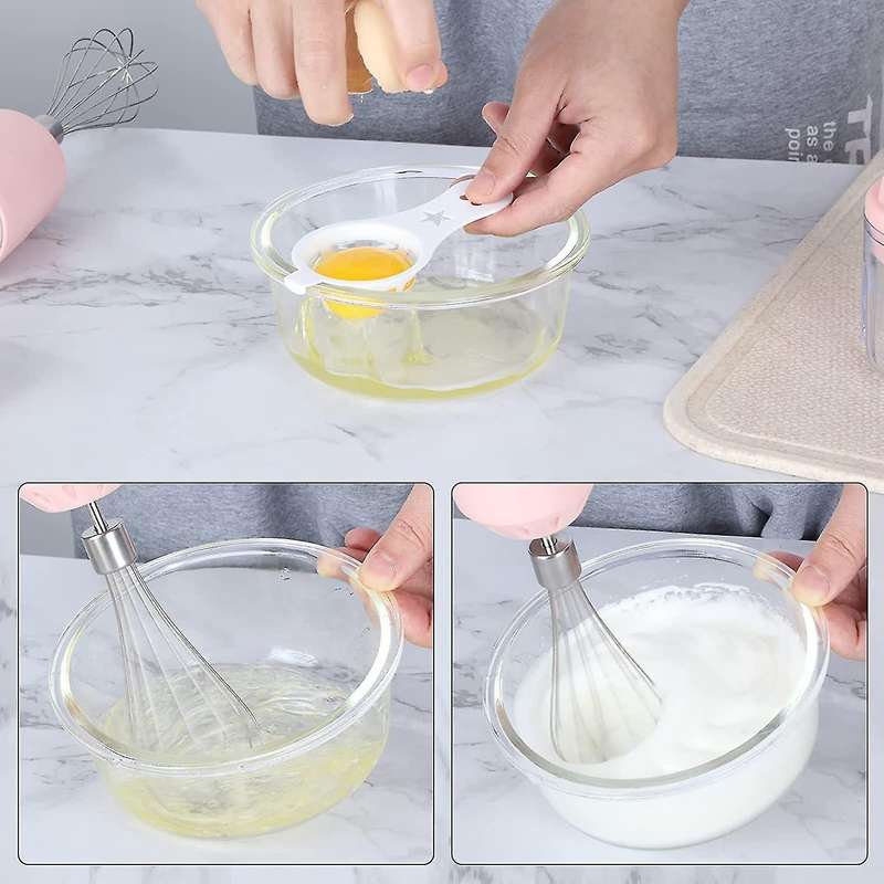 Wireless Mixer Electric Handheld for Baking Cake Mixer Mini B