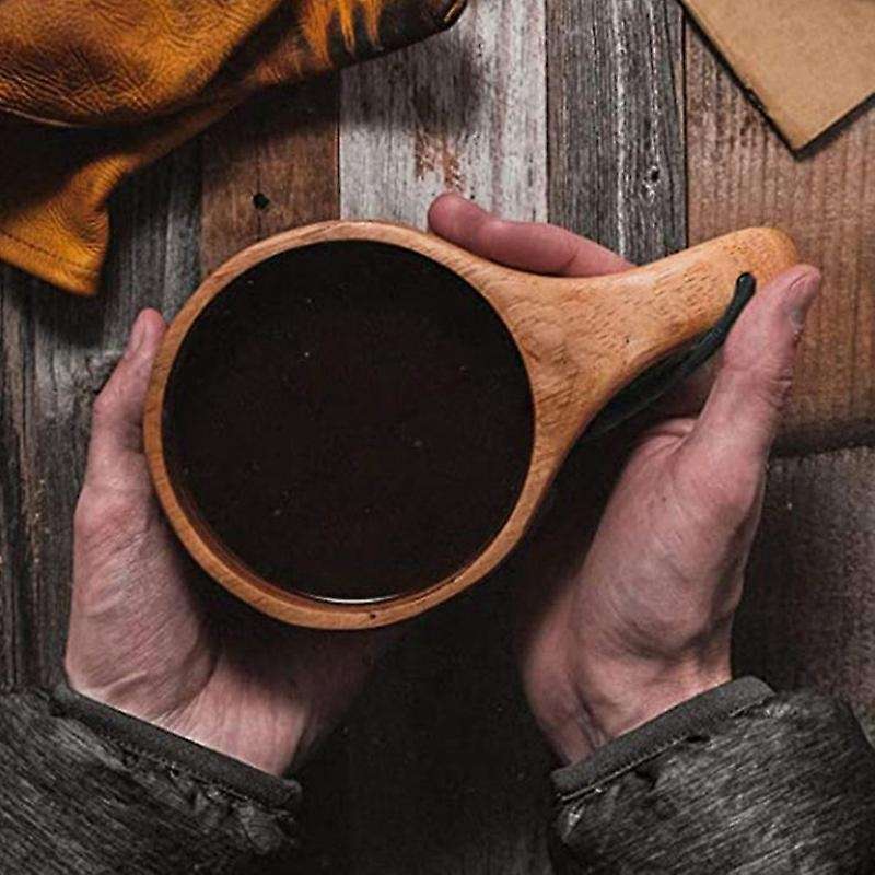 2pc Nordic Style 270ml Wood Wine Mugs Elephant Coffee Cups for Gifts