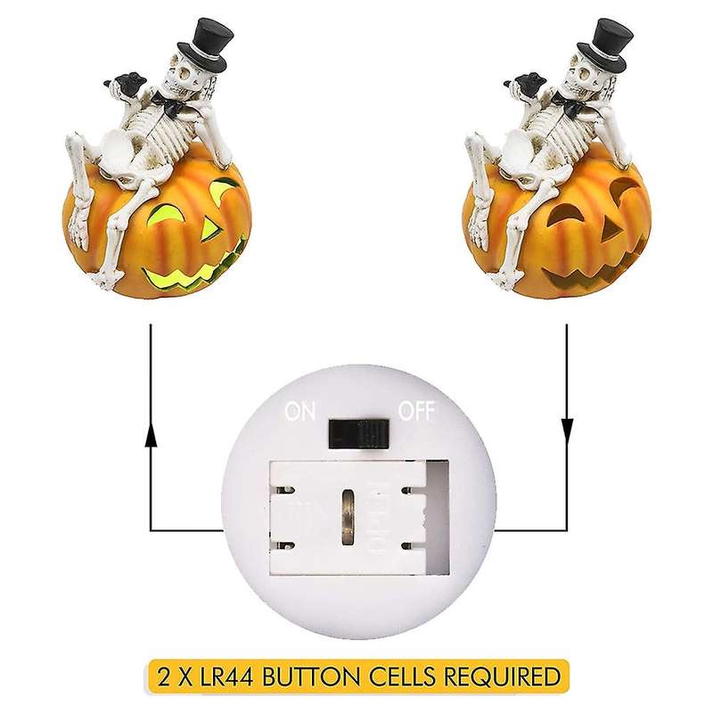 Led Halloween Colorful Night Light Pumpkin Lantern Diy Skull Lamp