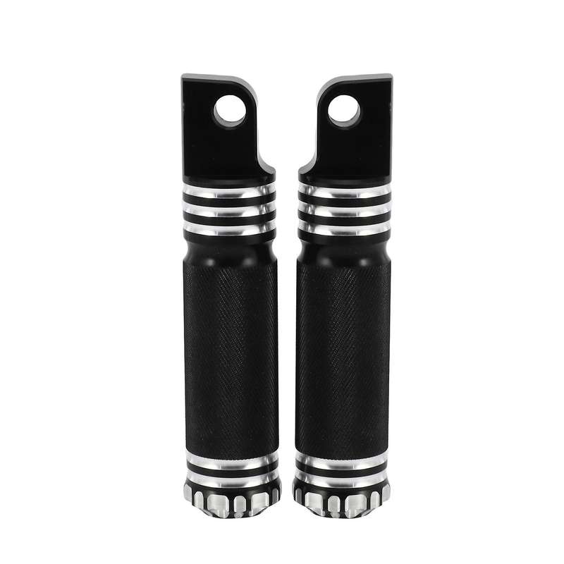 Motorcycle Footrests Black for Harley Touring Sportster Softail Dyna