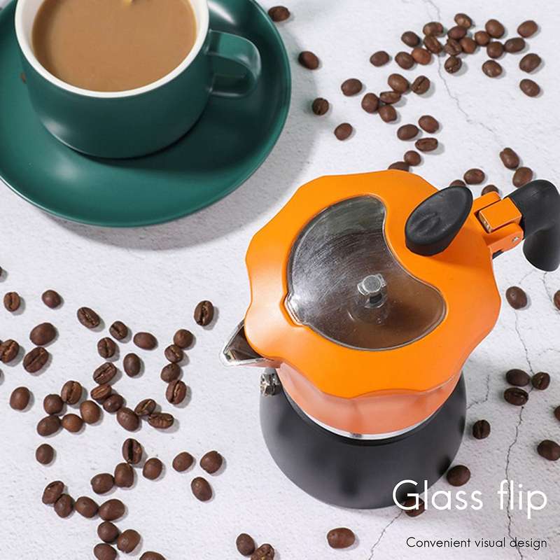 Coffee Maker Aluminum Mocha Espresso Percolator Pot 150ml Coffeeware
