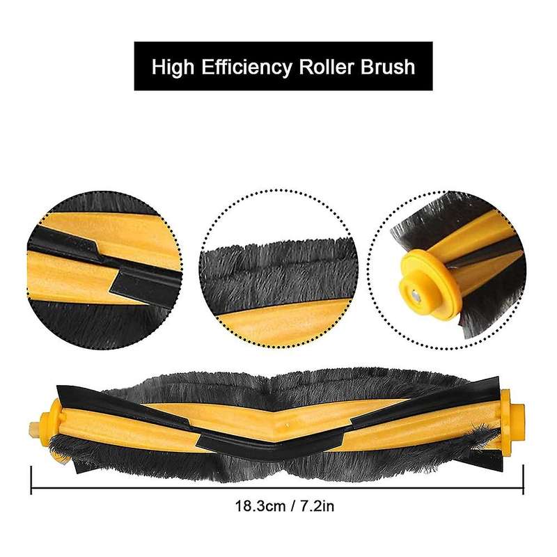 Brush Filter Kit for Ecovacs Deebot Ozmo T8 Aivi T8 Max T8 Series