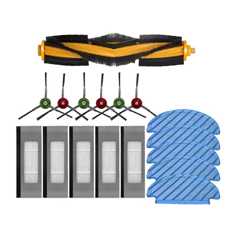 Brush Filter Kit for Ecovacs Deebot Ozmo T8 Aivi T8 Max T8 Series