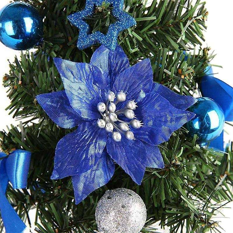 10pcs Christmas House Decor Small Christmas Tree Ornaments (silver)