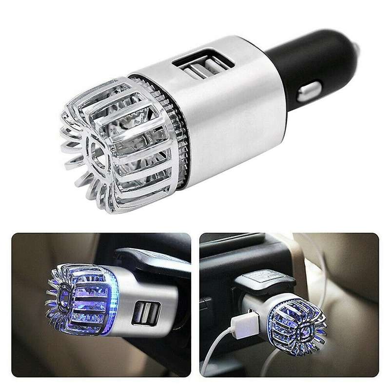 2 In 1 Car 2 Usb Fresh Air Ionic Purifier Oxygen Bar Ozone Ionizer