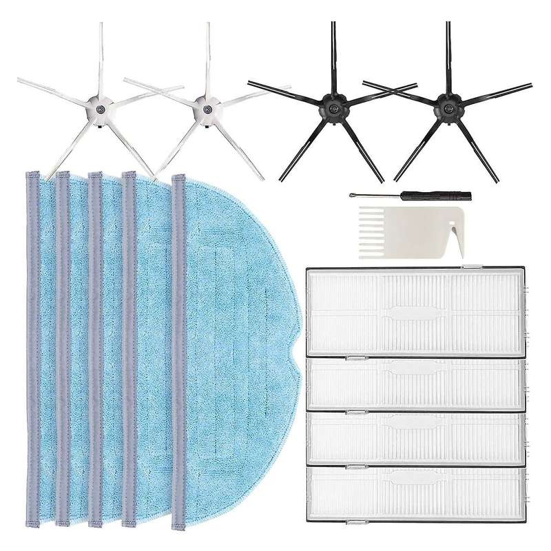 15 Pcs Side Brush Filter Mop Pads for Xiaomi Roborock S7 T7s T7s Plus