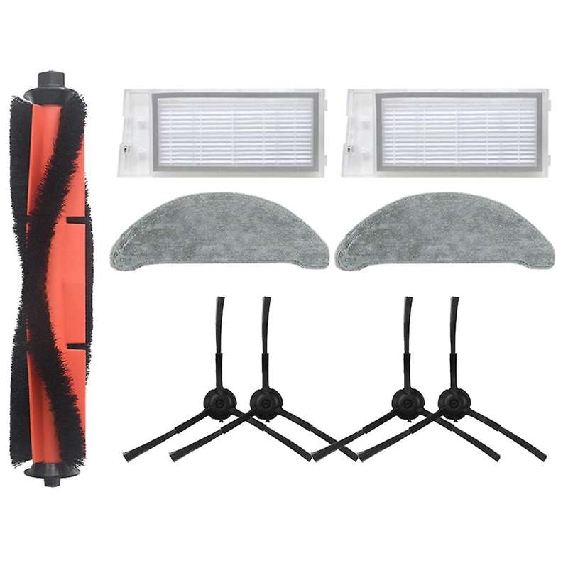 9pcs Main Brush Mop Cloth Side Brush for Roidmi Eve Plus Robotic