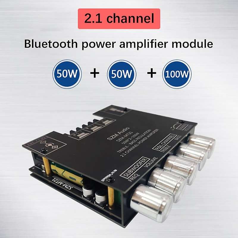 Mt21 2.1 Channel Bluetooth 5.0 Subwoofer Amplifier Board Bass Amp Aux