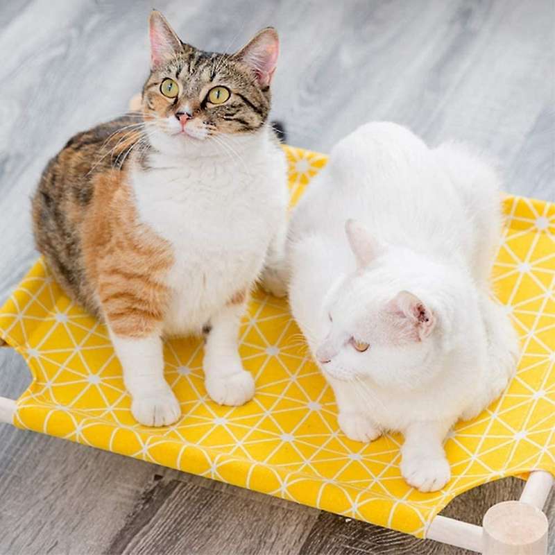 Cat Hammock Bed, Solid Wooden Removable for Cats and Puppies