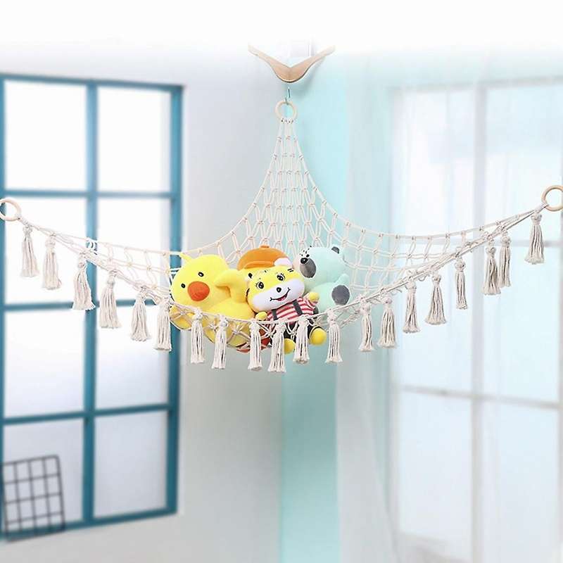 Toy Hammock Handmade Plush Toys Hanging Corner Storage Rack
