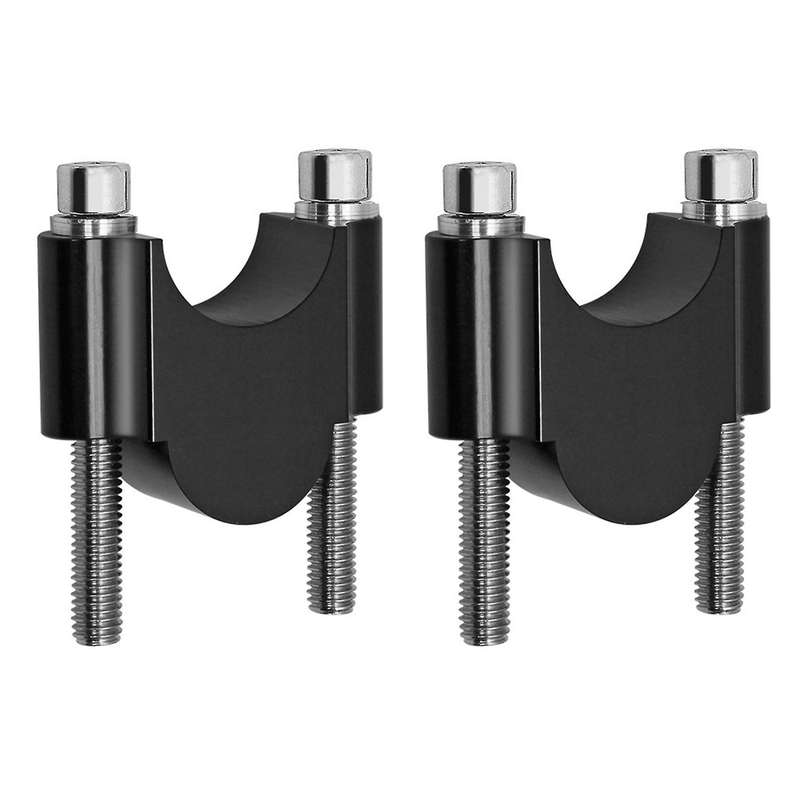 Motorcycle Handlebar Riser Mount Handle Clamp Universal 22mm Black