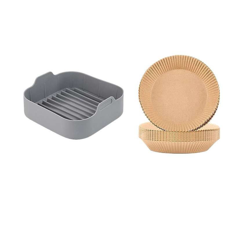 Air Fryer Silicone Pot and Air Fryer Disposable Paper Liner B
