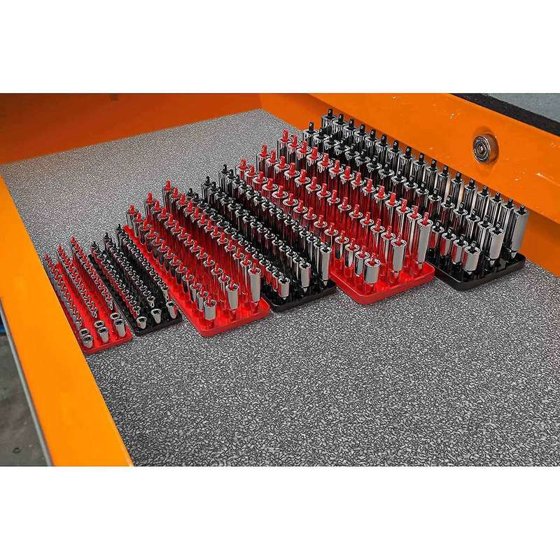 3pc Socket Organizer Tray Set Black Metric 1/4inch 3/8inch & 1/2inch