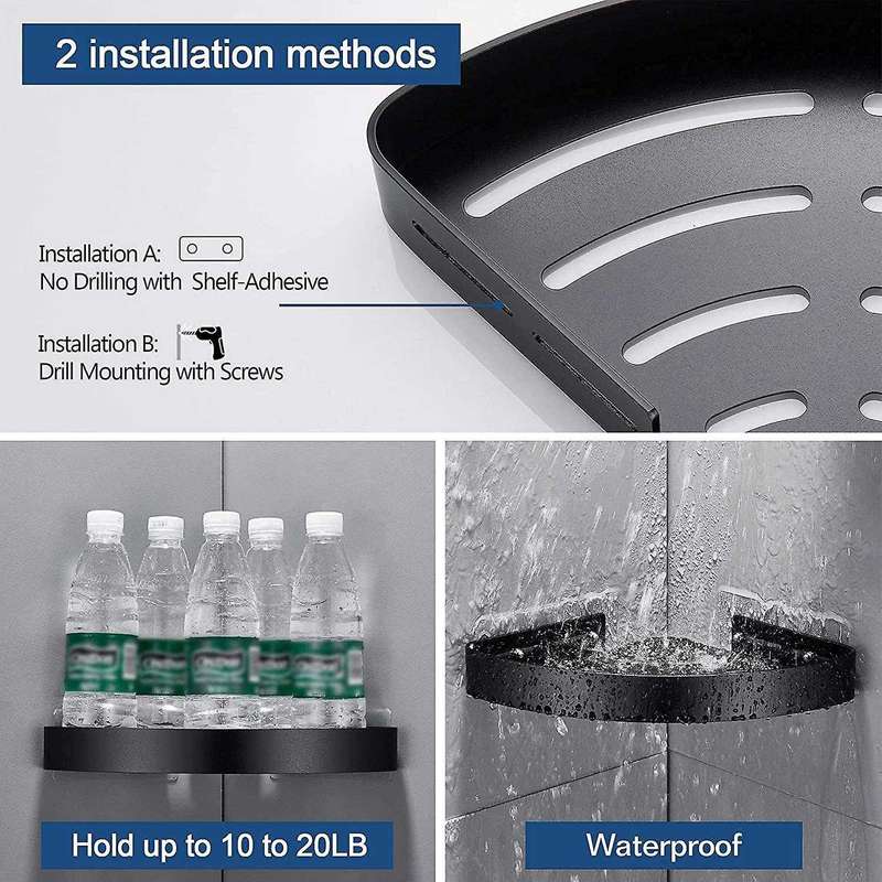 Shower Basket, Triple-cornered Shower Shelf, Corner Shelf